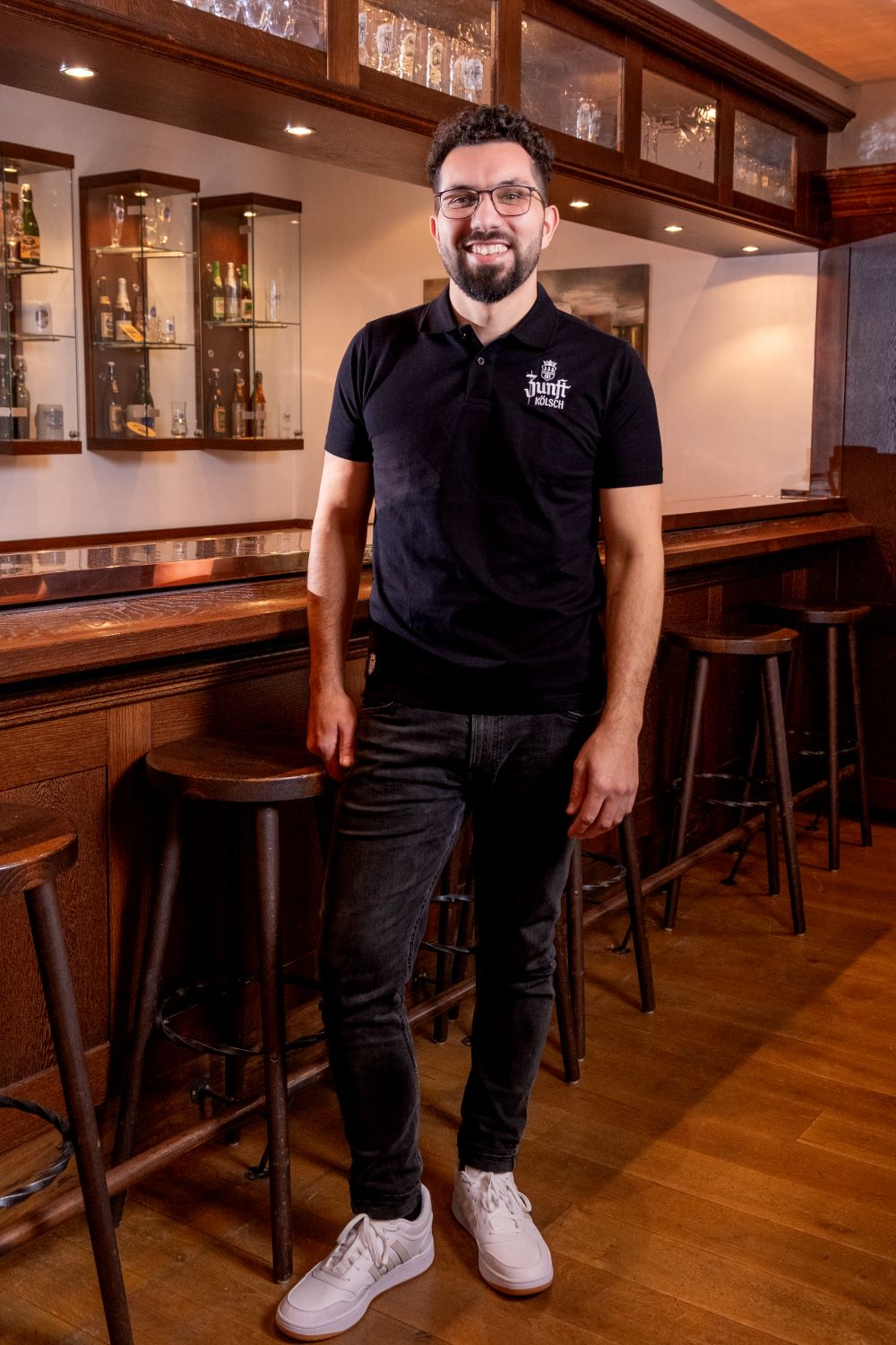 Zunft Kölsch Poloshirt Herr, schwarz