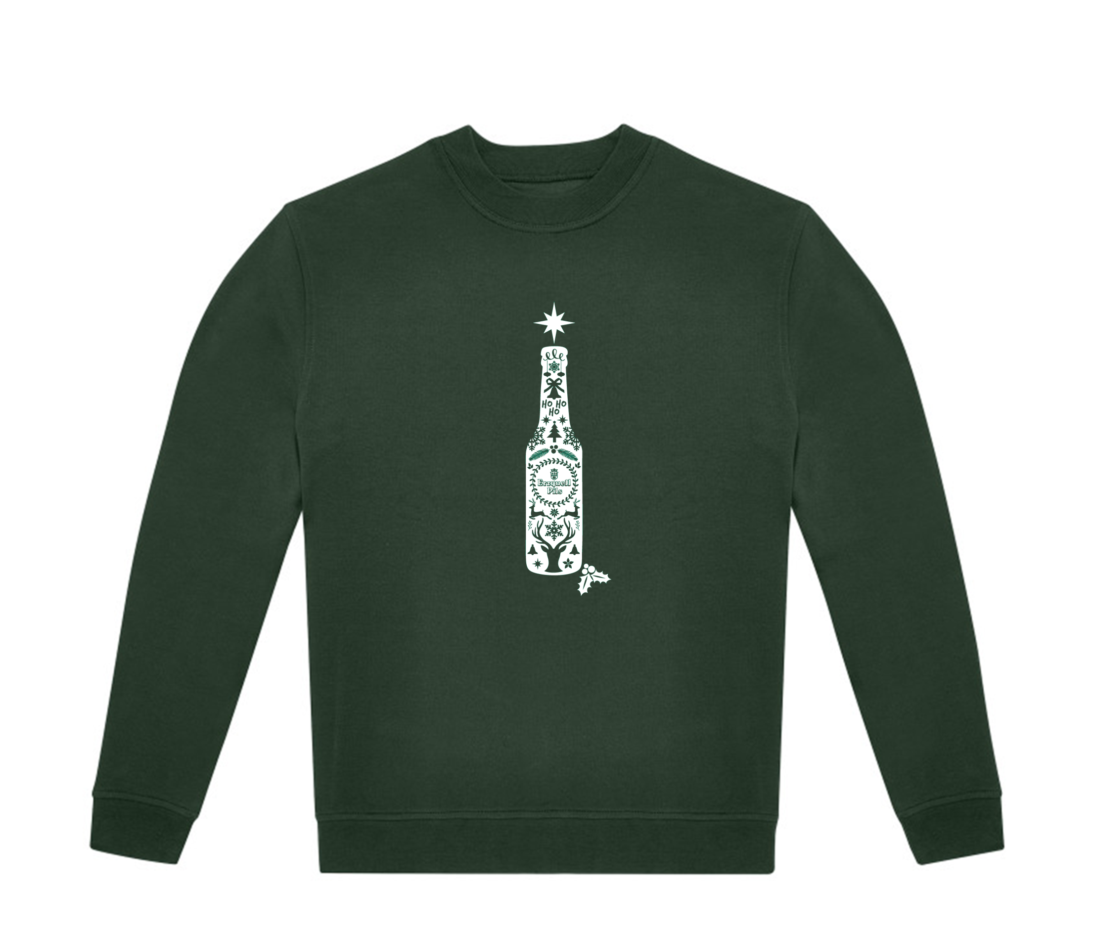 Weihnachts Sweatshirt "Flasche" Unisex