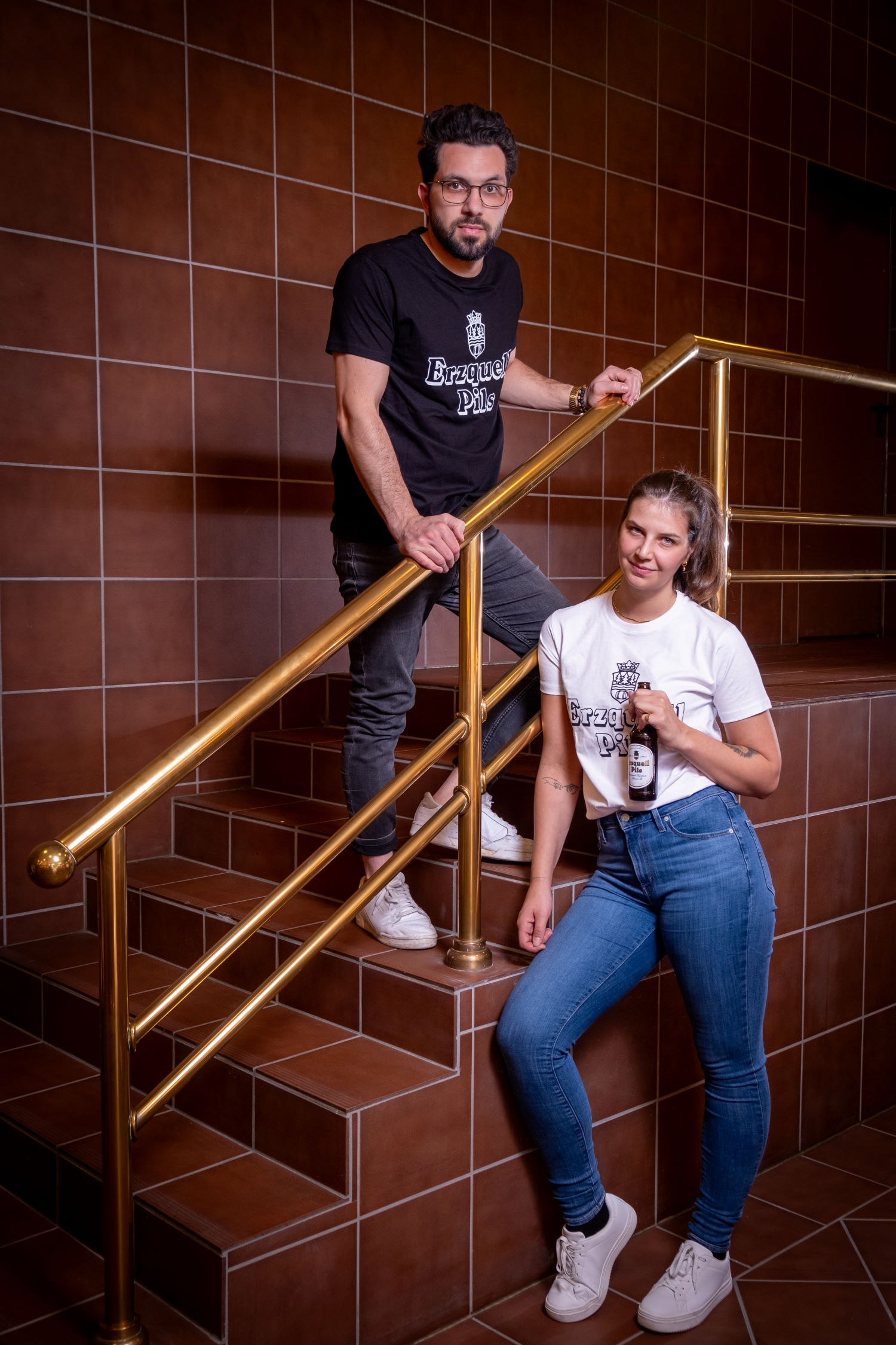 Erzquell Pils T-Shirt Basic, weiß